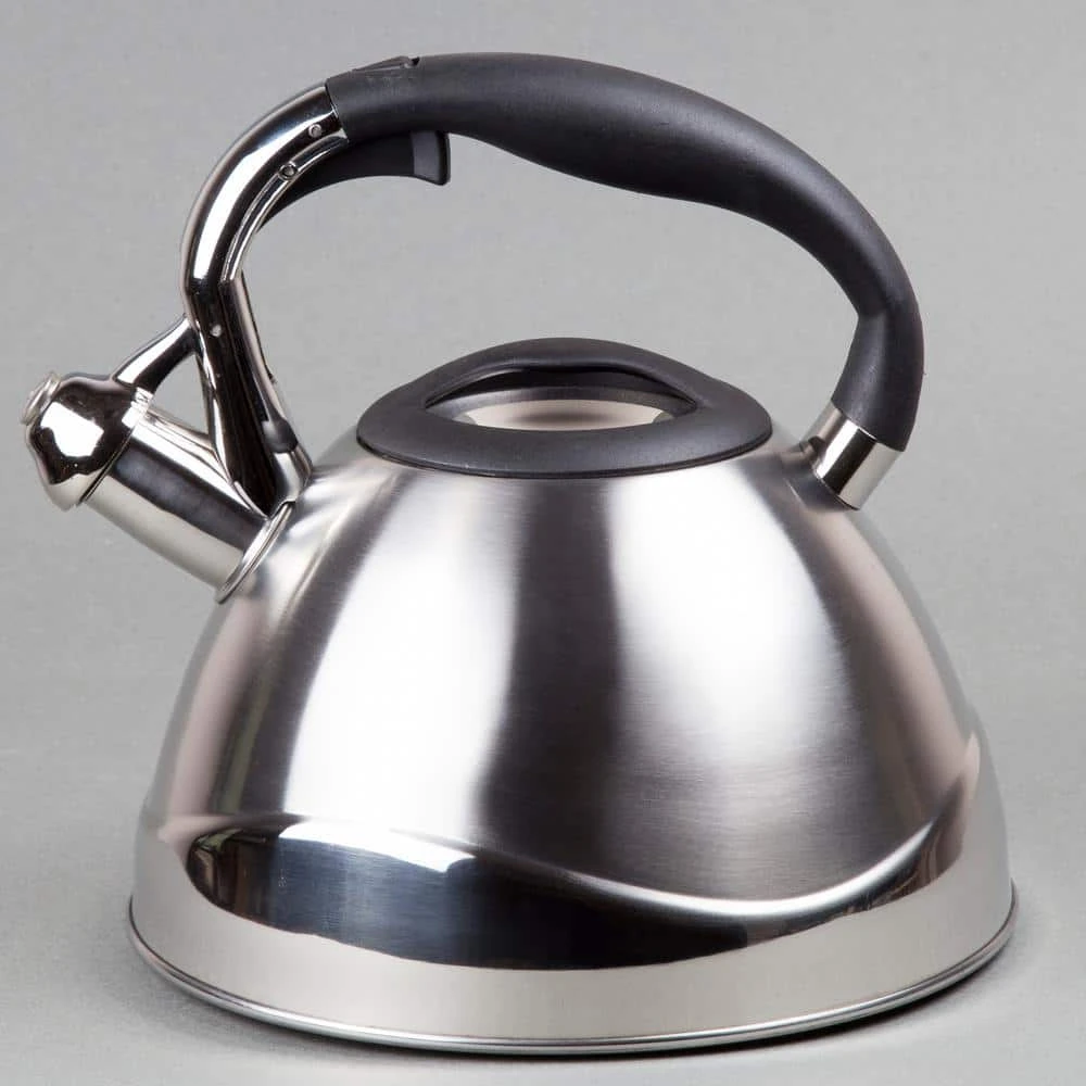 Crescendo 12.4-Cup Stovetop Tea Kettle in Silver by Creative Home - Image 2