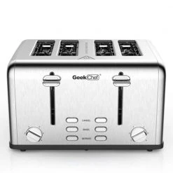 1-Piece Silver Stainless Steel Toaster by Unbranded