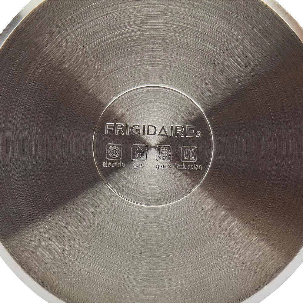 12 in. Silver Stainless Steel Assist Handle Induction Ready Frying Pan with Lid by Frigidaire - Image 6