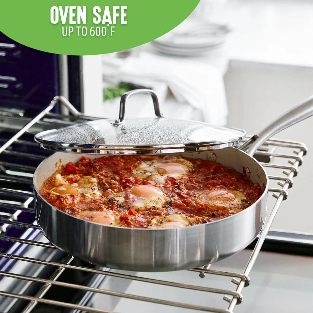 10-Piece Stainless Steel Pro Cookware Set by GreenLife - Image 8