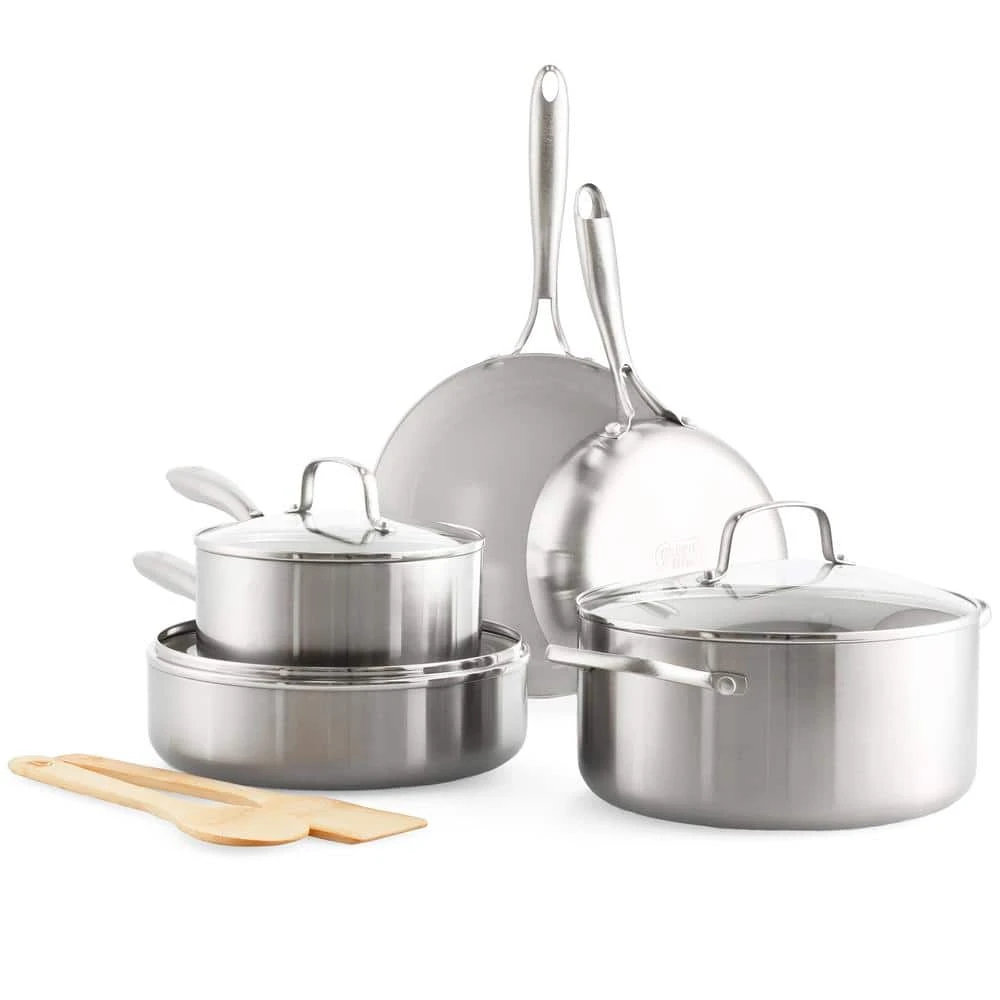 10-Piece Stainless Steel Pro Cookware Set by GreenLife