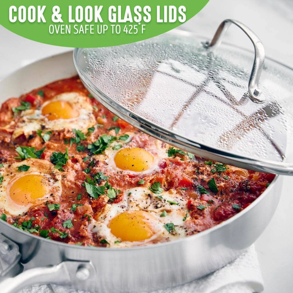 10-Piece Stainless Steel Pro Cookware Set by GreenLife - Image 2