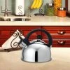 10.6-Cup Silver Stovetop Tea Kettle by Home Basics
