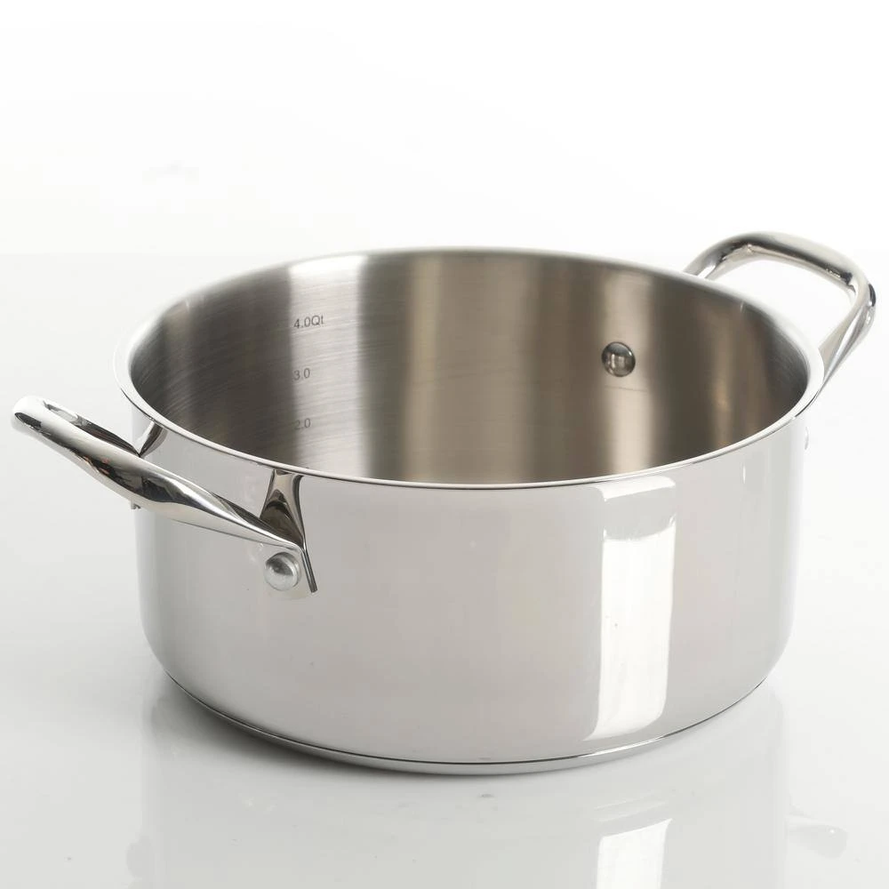 Devon 10-Piece Stainless Steel Cookware Set in Silver by KENMORE ELITE - Image 6