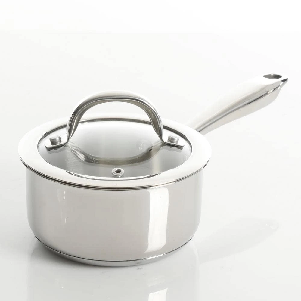 Devon 10-Piece Stainless Steel Cookware Set in Silver by KENMORE ELITE - Image 3