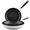 Stainless Steel 2-Piece Silver Stainless Steel Nonstick Frying Pan Set by KitchenAid