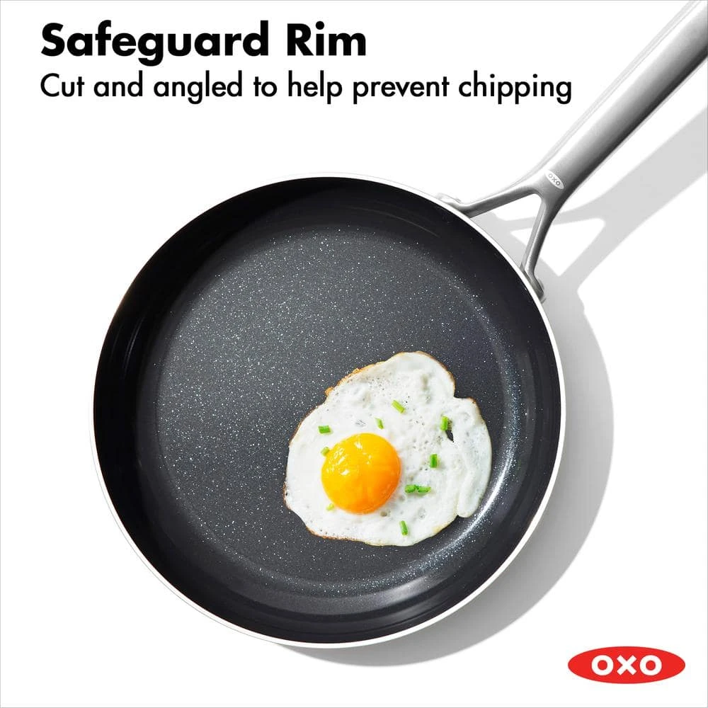 2-Piece Stainless Steel Tri-Ply Mira Series Ceramic Nonstick Frying Pan Set by OXO - Image 5