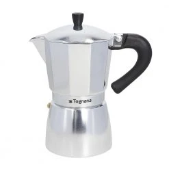 Mirror 9-Cup Cast Aluminum Coffee Maker by Tognana