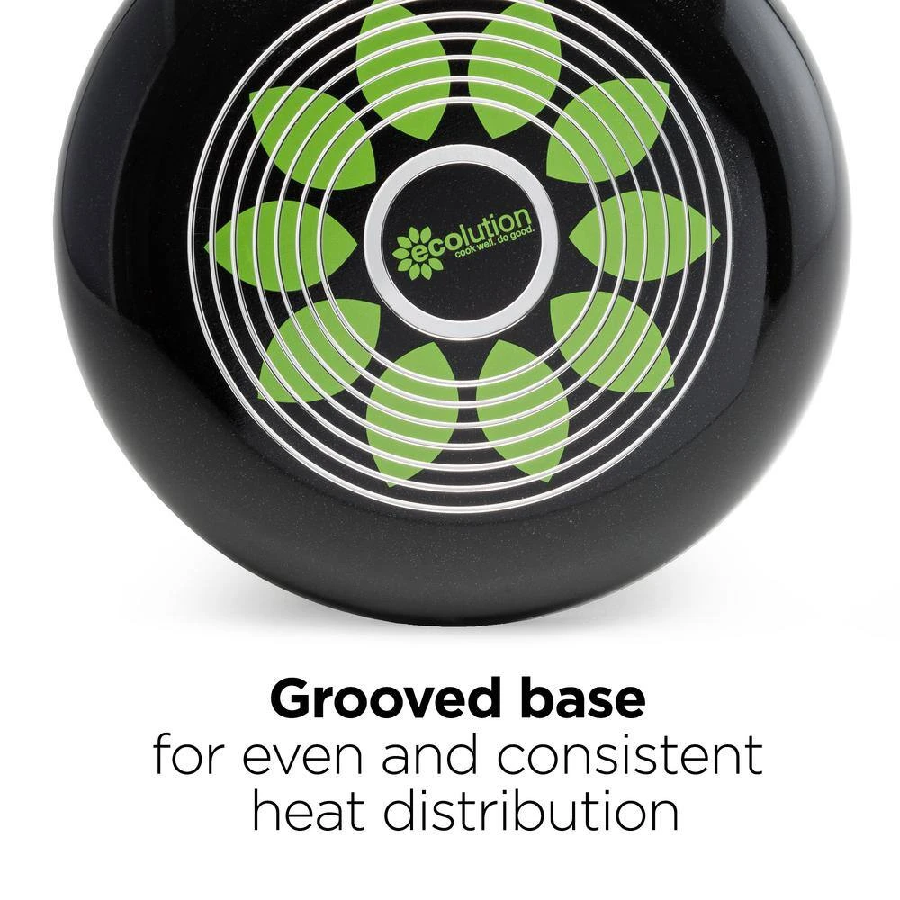 Artistry 8-Piece Aluminum Nonstick Cookware Set in Slate by Ecolution - Image 4