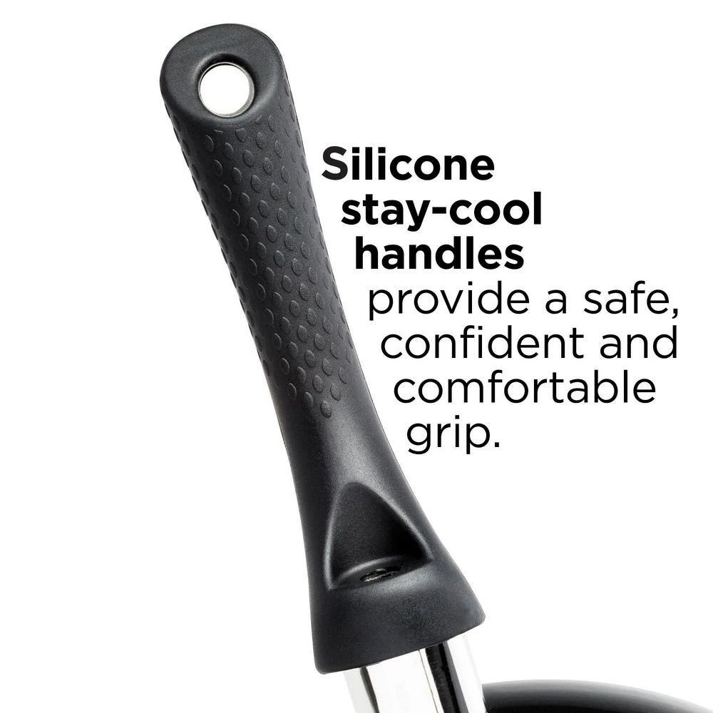 Artistry 8-Piece Aluminum Nonstick Cookware Set in Slate by Ecolution - Image 3