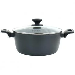 Bastone 5.3 qt. Nonstick Aluminum Dutch Oven in Speckled Gray by Oster