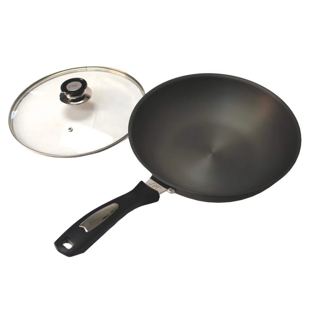 Hard-Anodized 12 in. Wok / Cookware with Lid by SPT