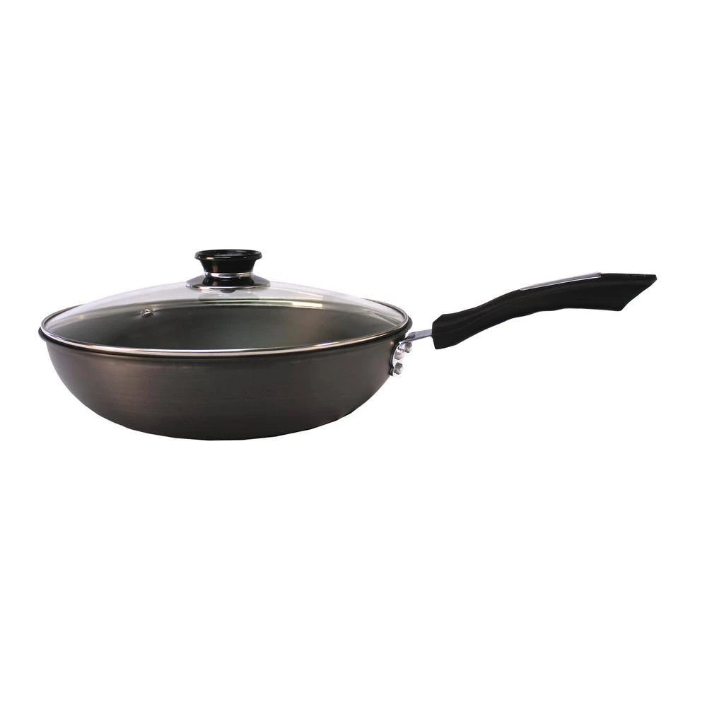 Hard-Anodized 12 in. Wok / Cookware with Lid by SPT - Image 2
