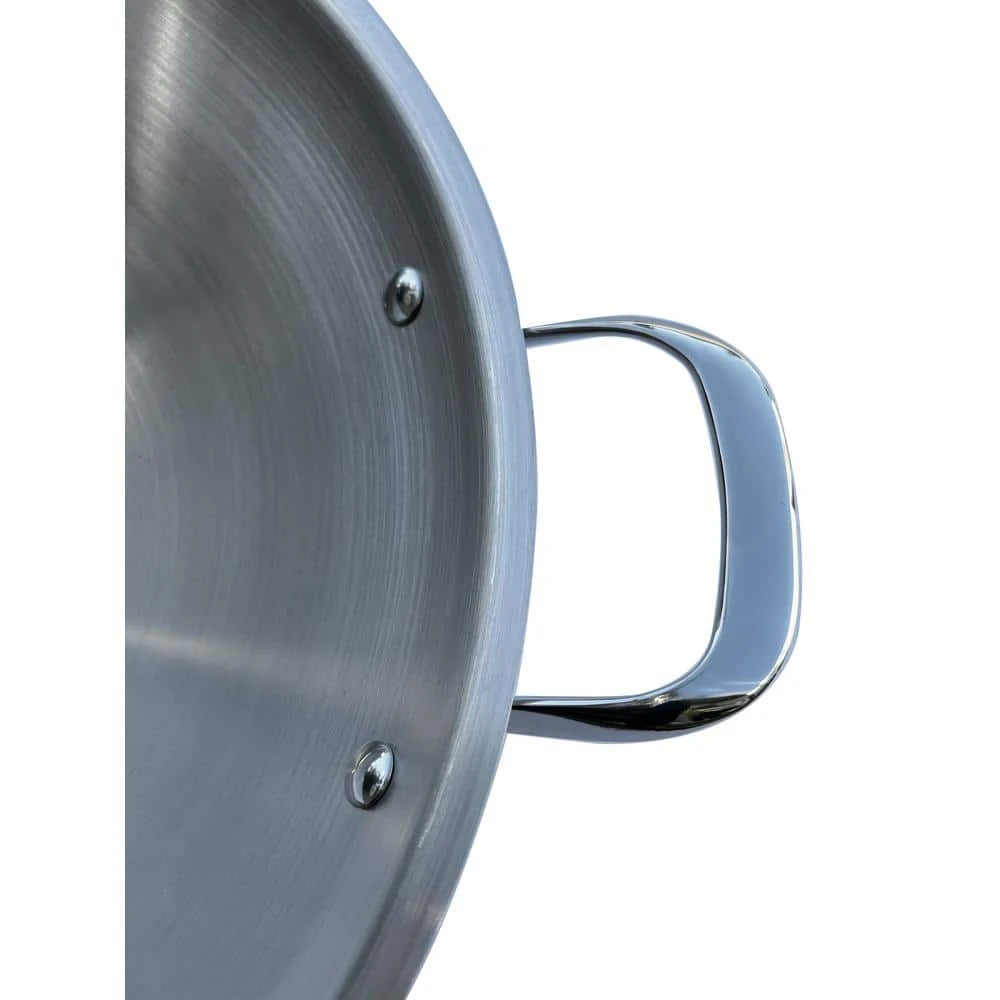 16.5 in. Stainless Steel Induction Wok with Stainless Steel Lid by SPT - Image 4