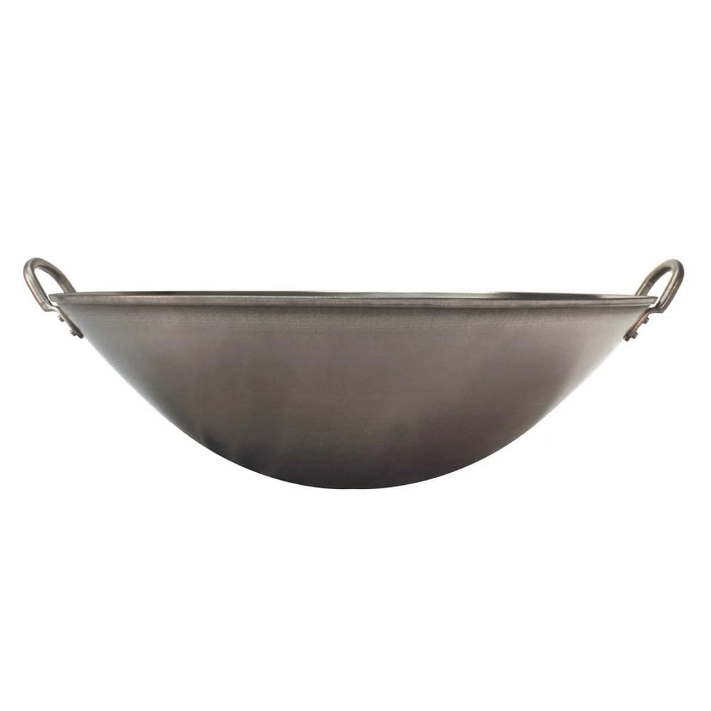 Large 18 in. Stainless Steel Induction Wok with Handles by SPT - Image 2