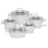 Essentials Manhattan 10-Piece Stainless Steel Cookware Set by BergHOFF