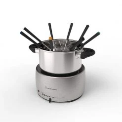 Stainless Steel Fondue Pot Set by Classic Cuisine