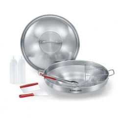 8-Piece Stainless Steel 22 in. Comal Multi-Pot Set with Domed Lid by Concord