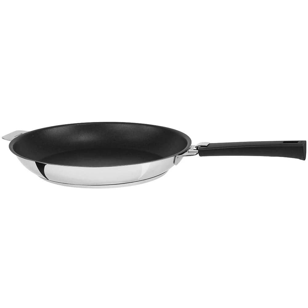 Tulipe 11 in. Stainless Steel Nonstick Frying Pan by Cristel