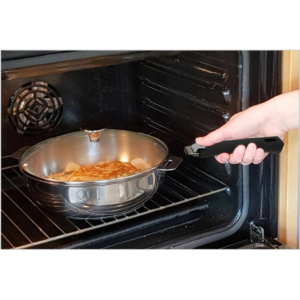 Tulipe 3-Piece Stainless Steel Nonstick Frying Pan Set by Cristel - Image 4