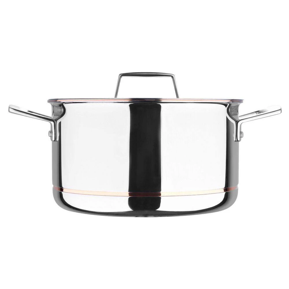 5CX 5 qt. Round Stainless Steel Dutch Oven with Lid by MasterPRO - Image 3