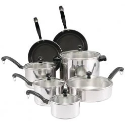 12-Piece Classic Series Stainless Steel Cookware Set by Farberware