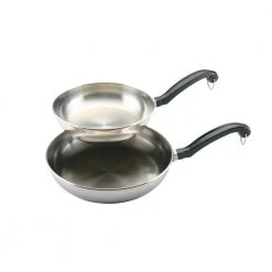 Classic Series 2-Piece Stainless Steel Stovetop Skillet Set by Farberware