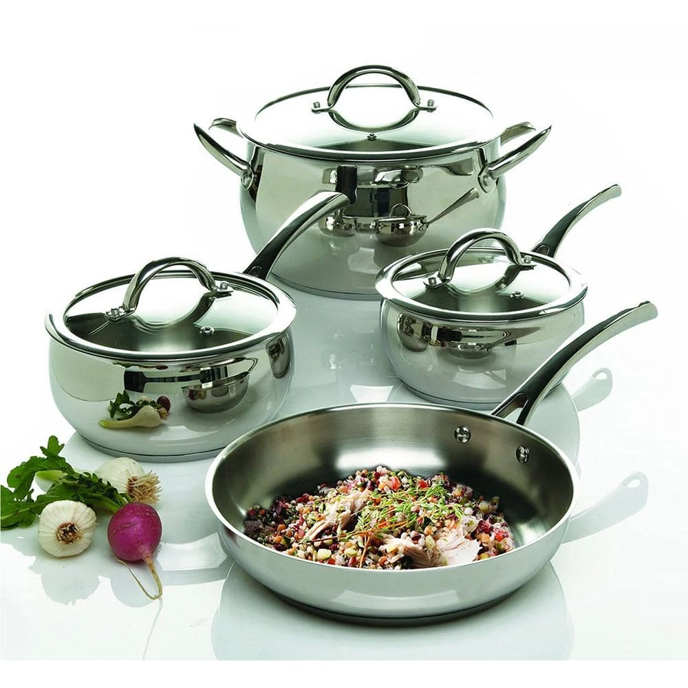 Derrick 7-Piece Stainless Steel Cookware Set by Oster - Image 2