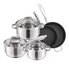 Eloria 8-Piece Stainless Steel Non Stick Cookware Set by Velaze
