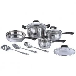 11-Piece Stainless Steel Cookware Set by SPT