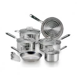 Performa Pro 14-Piece Stainless Steel Nonstick Cookware Set by T-fal