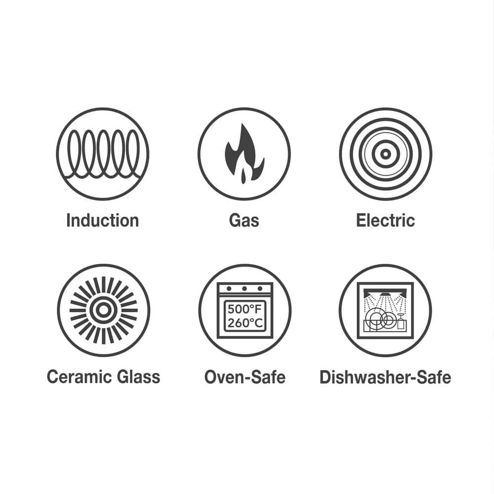 Gourmet Tri-Ply Clad 5 qt. Round Stainless Steel Dutch Oven with Lid by Tramontina - Image 8