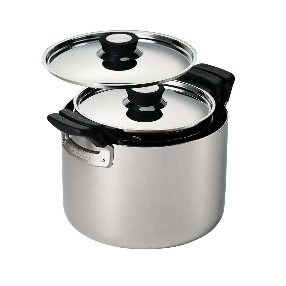 Nesting 6-Piece Stainless Steel Tri-Ply Clad Sauce and Stock Pot Set by Tramontina - Image 3