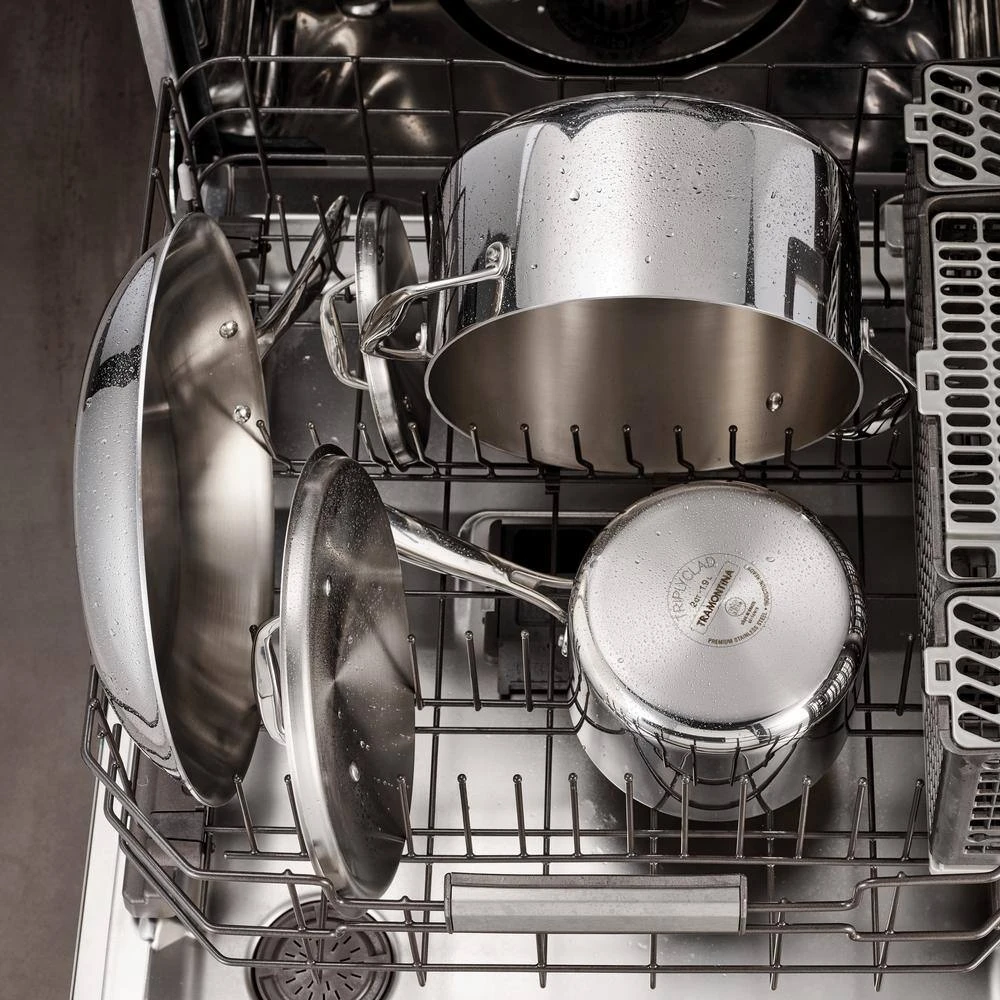 Gourmet Tri-Ply Clad 12 in. Stainless Steel Frying Pan by Tramontina - Image 5