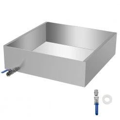 24 in. x 24 in. x 7 in. Maple Syrup Evaporator Pan 304-Stainless Steel Maple Syrup Cooker for Boiling Maple Syrup by VEVOR