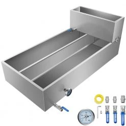 Maple Syrup Evaporator Pan 48 x 24 x 19 in. Stainless Steel Maple Syrup Boiling Pan with Divided Pan and Feed Pan by VEVOR