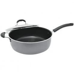 Jumbo 7.2 qt. Aluminum Nonstick Multi-Pan in Gray with Glass Lid by Starfrit