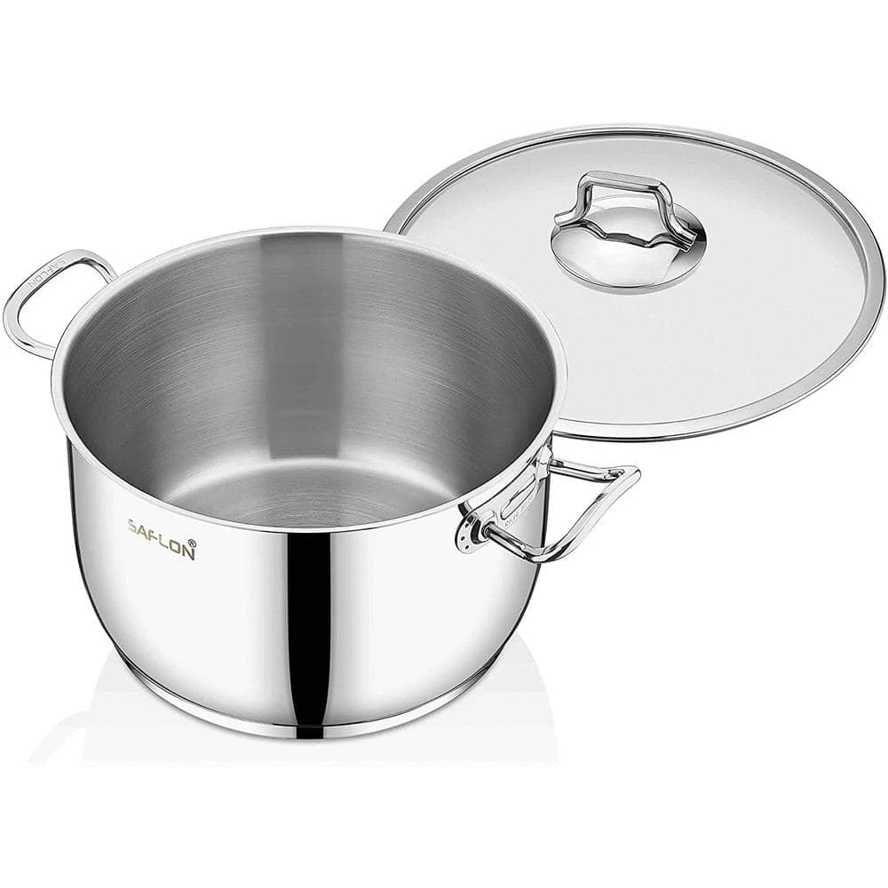 8 qt. Stainless Steel Stock Pot with Glass Lid by CONTEXT - Image 3