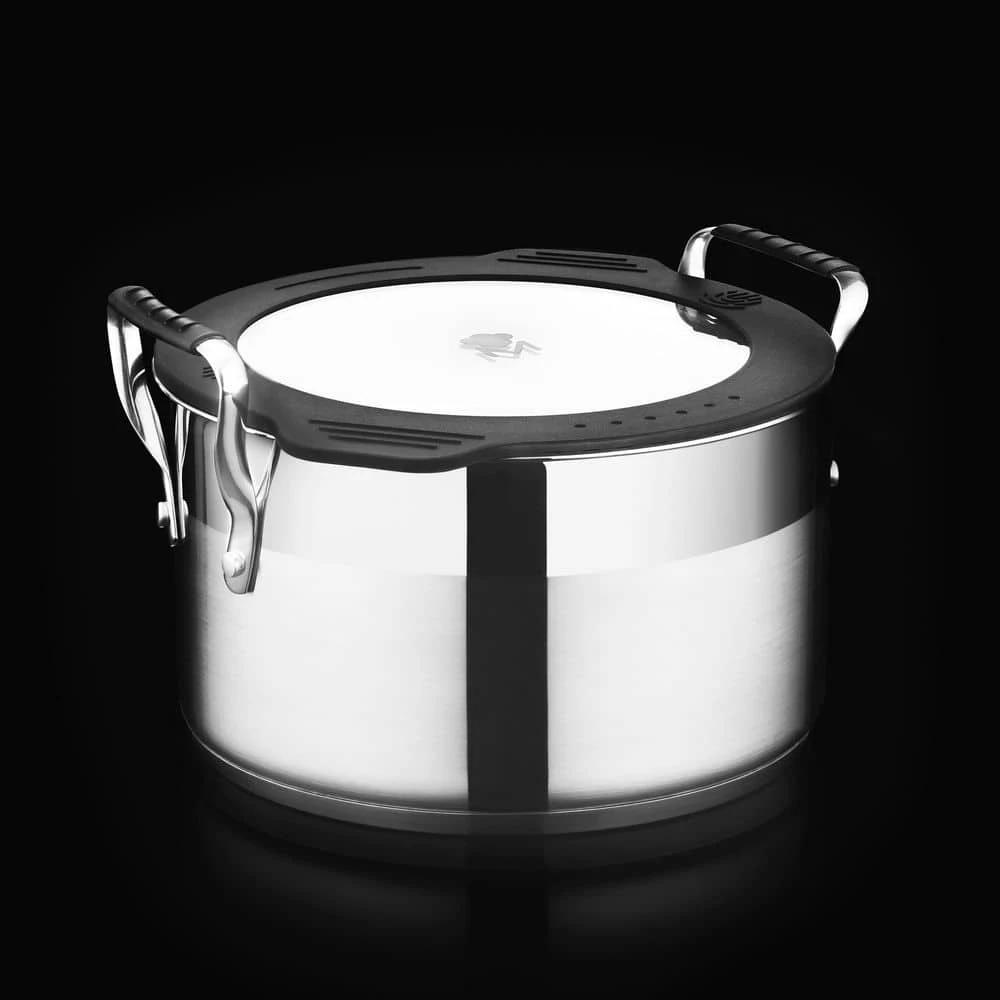 Nesting Stainless Steel Collection 3.6 qt. Covered Stock Pot by MasterPRO - Image 2