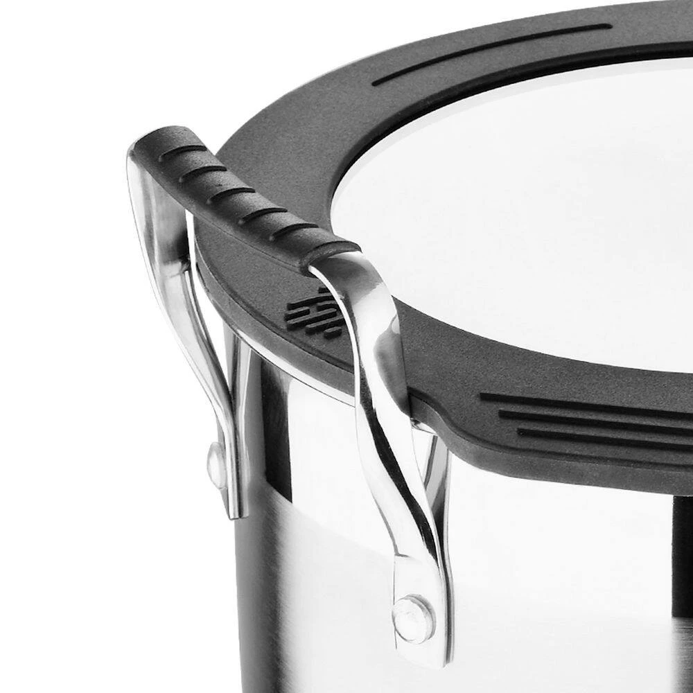 Nesting Stainless Steel Collection 3.6 qt. Covered Stock Pot by MasterPRO - Image 7