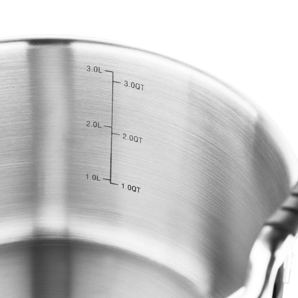 Nesting Stainless Steel Collection 3.6 qt. Covered Stock Pot by MasterPRO - Image 8