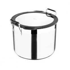 Nesting Stainless Steel Collection 13.2 qt. Covered Stock Pot by MasterPRO