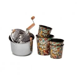 6 qt. Stainless Steel with 4-Film Festival Graffiti Tubs by Whirley-Pop