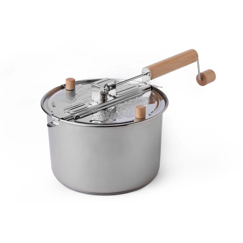 6 qt. Stainless Steel Stovetop Popcorn Popper with All-Inclusive (5-Pack) by Whirley Pop - Image 2