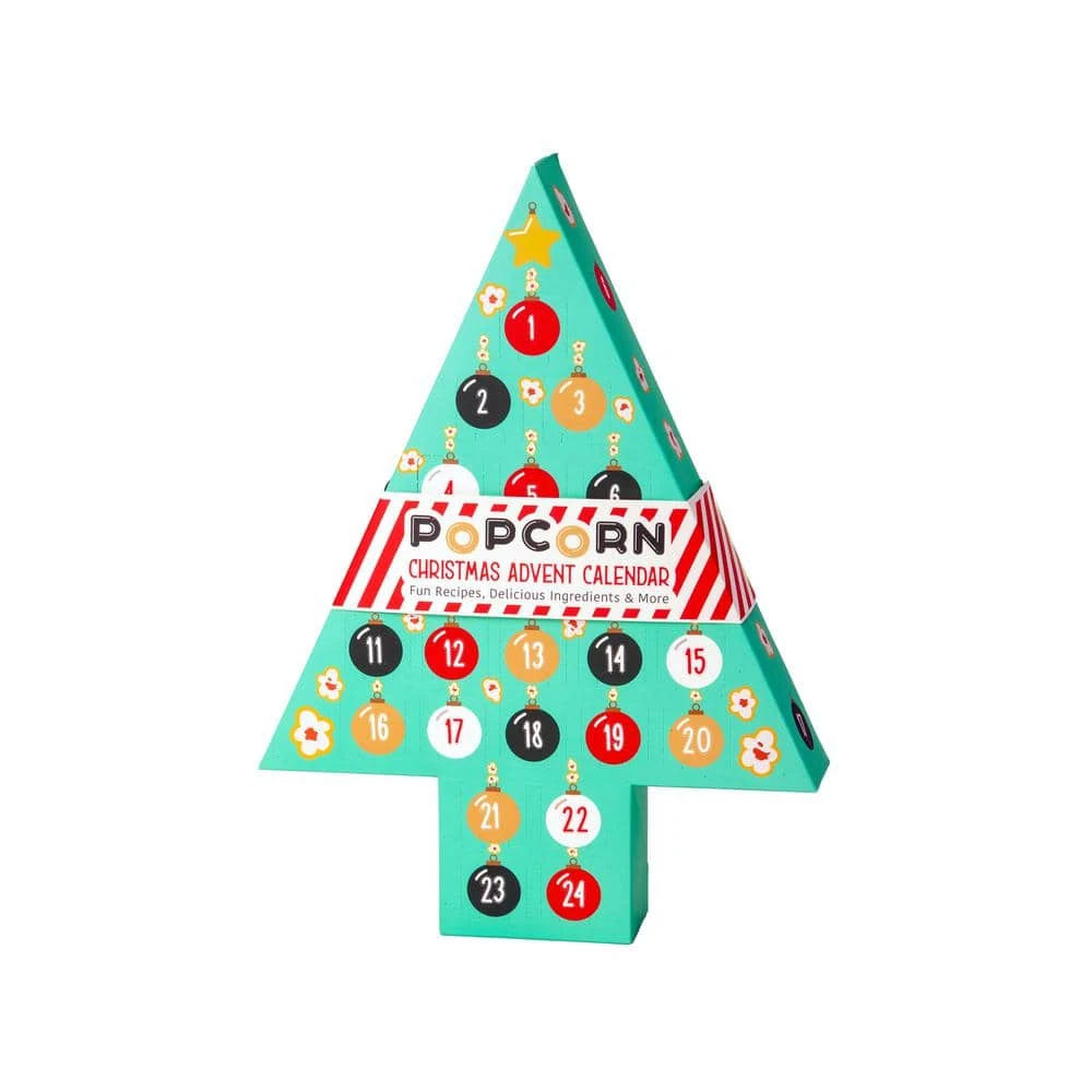 6 qt. Aluminum Red Stovetop Popcorn Popper with Popcorn Advent Calendar Gift Set by Whirley-Pop - Image 2