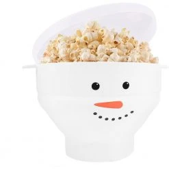 Zulay 3.75 qt. Make 15-Cups Durable Silicone Snowman Design Popcorn Popper by Zulay Kitchen