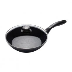 11 in. Induction Edge Stir Fry Pan with Lid by Swiss Diamond