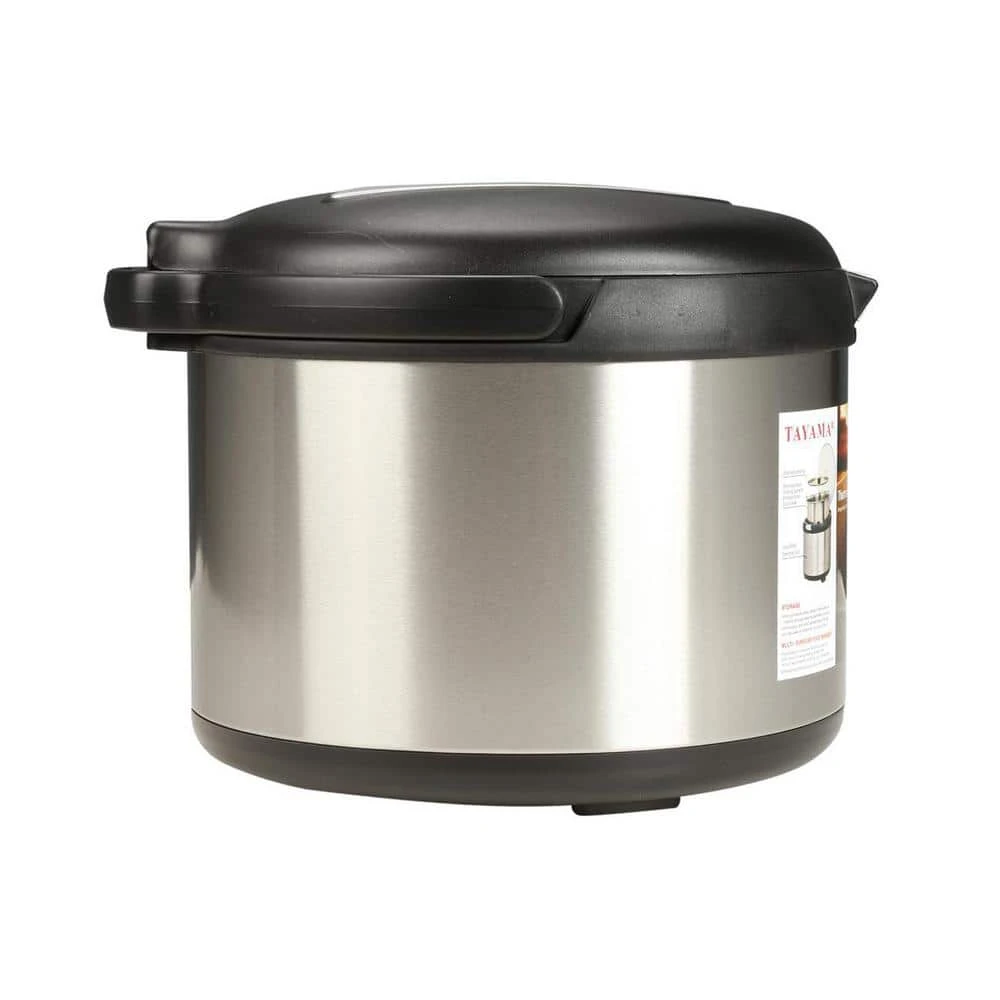 5 qt. Stainless Steel Energy-Saving Thermal Cooker Stock Pot in Black by Tayama - Image 3