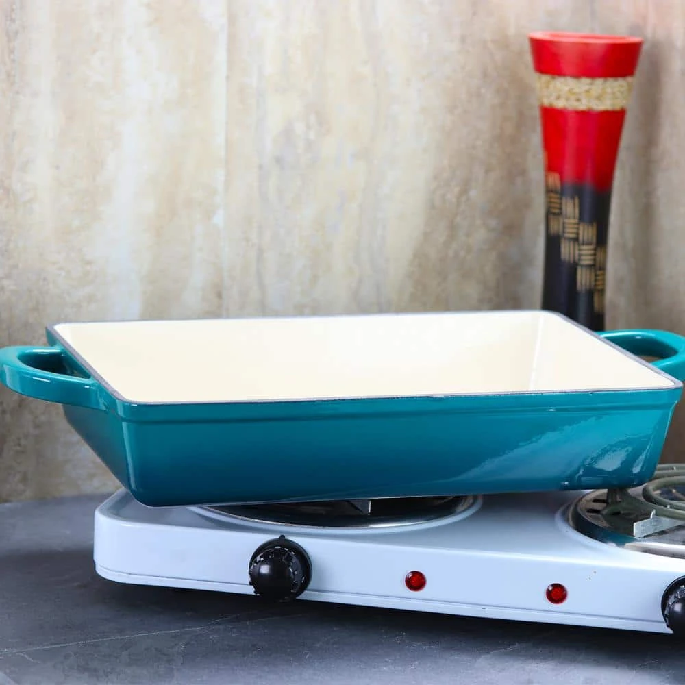 Artisan 13 in. Rectangle Enameled Cast Iron Lasagna Pan by Crock-Pot - Image 4