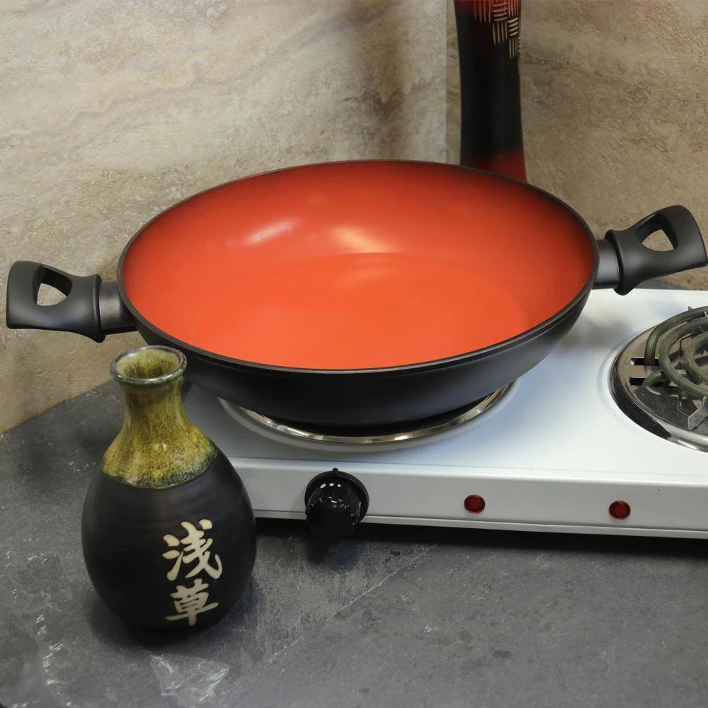 Terra-Cotta 3 Qt. Forged Aluminum Braiser Pan by Tosca - Image 3